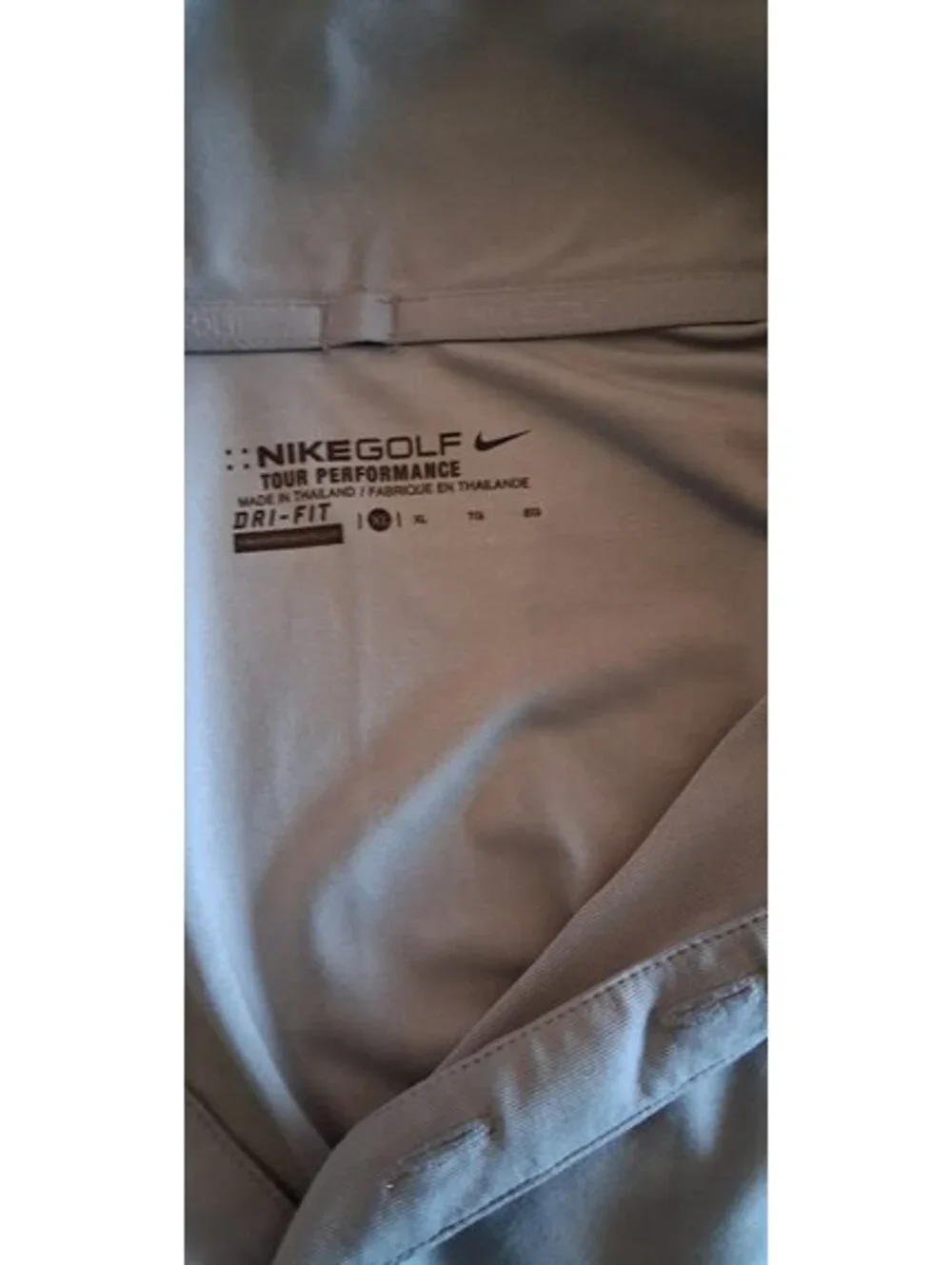 Nike Golf Tour Performance Dri-FIT Polo Shirt XL Light Gray, Mickey Left Chest